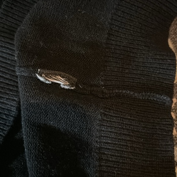 LRL long sleeve V neck knit sweater with polo collar - Picture 8 of 14